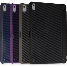 Marsilyan iPad Pro 13 (2024) Kılıf Color Karbon Tablet Kılıfı - Derin Mor