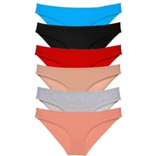 Miray Life 6 Adet Süper Eko Set Likralı Kadın Slip Külot Renk 1