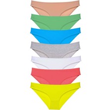Miray Life 7 Adet Süper Eko Set Likralı Kadın Slip Külot Çok Renkli