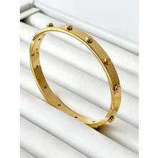 UltraMint Şık ve Detaylı Paslanmaz Çelik Kelepçe Bileklik, Günlük Kullanım Için Ideal