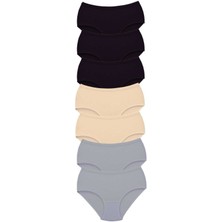 Miray Life 7 Adet Tutku Kadın Yüksek Bel Bato Kalın Lastik Külot S14