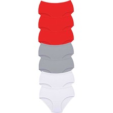 Miray Life 7 Adet Tutku Kadın Yüksek Bel Bato Kalın Lastik Külot S19