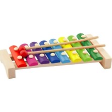 Popüler Sepet Kutuda Ahşap 8 Farklı Notalı Ksilofon Nessiworld