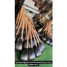 Uzun Sap Kompozit Saz, Öğrenci Sazı, Siyah Renk, Mükemmel Ses Kalitesi