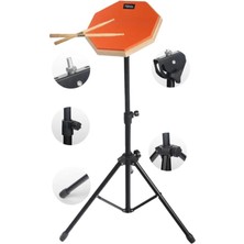 8 Inç Drum Practice Pad Seti, Bateri Çalışma Pedi, Müzik Aleti Eğitim Seti