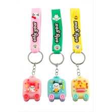 Marsilyan Bavul Silikon Anahtarlık