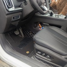 Chery Jaecoo7 Aracına Özel 8d Çift Katmanlı Havuzlu Paspas Takımı  (Siyah)