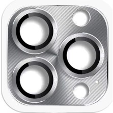 Marsilyan iPhone 16 Pro Max Pers Alüminyum Kamera Lens - Gri