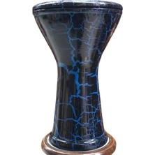 Mavi Siyah Çatlak Darbuka, Profesyonel Mısır Döküm Doumbek Kılıfıyla