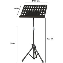 Profesyonel Şef Tipi Nota Standı, Nota Sehpası, Müzik Aletleri Için Kullanışlı