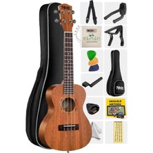 Konser Ukulele Seti: Çanta, Askı, Stand, Yedek Tel, Pena ile Keyifli Çalmalar