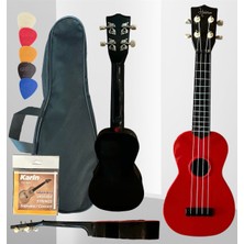 Renkli 4 Telli Ukulele, Çanta ve Pena Tel Dahil, Keyifli Müzik Deneyimi