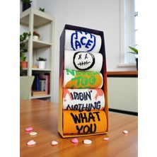 G Socks 5'li Spor Gym Desenli Renkli Çorap Kutusu