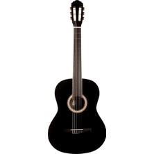 4/4 Siyah Klasik Gitar Seti, Kılıf ve Pena Hediye