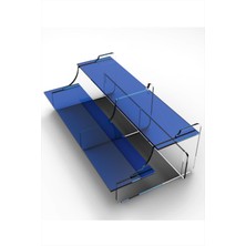 Şeffaf Renkli Pleksi Merdivenli Basamaklı Sergileme Standı 25 cm