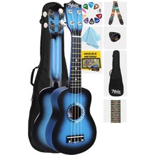 Sunburs Efektli Maun Konser Ukulele Full Set, Kaliteli ve Şık Tasarım