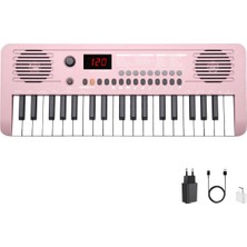 Sapphire MK-1537 37 Tuş Hassasiyetli Pembe Org Eğlenceli Kullanım ve Yüksek Ses Kalitesi