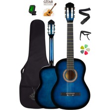 Klasik Mavi Tam Set: Taşıma Kılıfı, Askı, Akort Cihazı, Pena ve Hediye