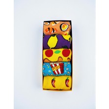G Socks 5'li Fast Food Desenli Renkli Çorap Seti