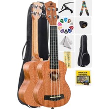 Rennes Rd-24 Ukulele Çanta Kapo Askı ve Metod Pena ile Mükemmel Ses Keyfi