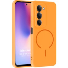 Microsonic Xiaomi Redmi 15 Kılıf Zeno Magsafe Turuncu