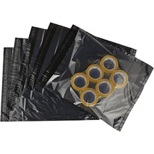 Şeylişeyler – Şeffaf Kargo Poşeti – Siyah/şeffaf – 35×45 cm – 1000 Adet