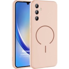 Microsonic Samsung Galaxy A34 Kılıf Zeno Magsafe Rose Gold