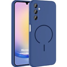 Microsonic Samsung Galaxy A15 Kılıf Zeno Magsafe Lacivert