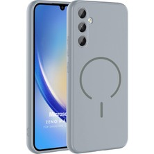 Microsonic Samsung Galaxy A34 Kılıf Zeno Magsafe Gri