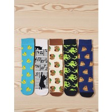 G Socks 5'li Cute Hayvanlar Desenli Renkli Çorap Seti