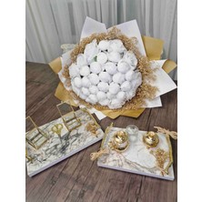 Sabrina Organizasyon 3 Lü Isteme Seti Isteme Çiçeği ve Söz Damat Tepsisi