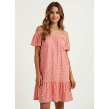 Merlot Omuz Detaylı Mini Elbise