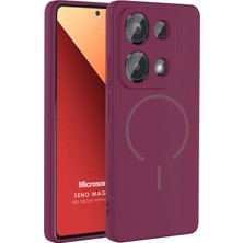 Microsonic Xiaomi Redmi Note 13 Pro 4g Kılıf Zeno Magsafe Mürdüm