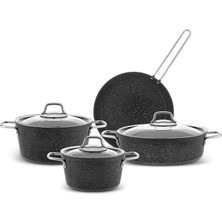 Emsan Biogranit Defne 7 Parça Tencere ve Tava Seti