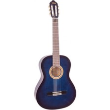 3/4 Yaş Mavi Klasik Gitar Seti, Kılıf ve Pena ile Birlikte