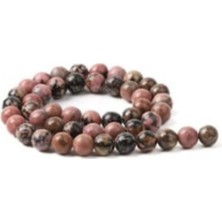 UltraMint Doğal Rodonit Taş Dizi 8mm Küre, Şifa ve Zarafet Için Mükemmel Seçim