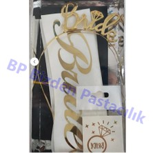 Gold Bride Taç -Kuşak-Dövme Seti Bride To Be