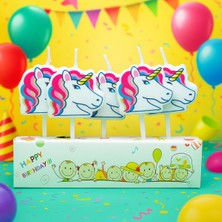 5 Li Figürlü Pasta Mumları