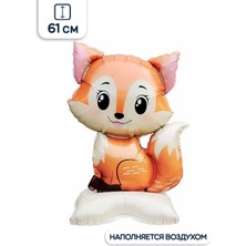 Ayaklı Tilki Folyo Balon 36_60