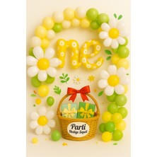 Papatya & “one” Harfli Balon Süsleme Seti
