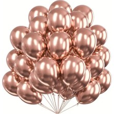 30 Lu Krom Lateks Balon 12 Inç (Renk Seçmeli)