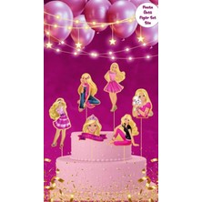 Pasta Üstü Figür Kürdan Süsleri – 6’lı Paket | Temalı Parti Cupcake Süsleri