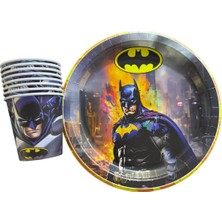 8'li Karakterli Karton Tabak & Bardak Seti – Doğum Günü Parti Seti