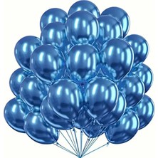 30 Lu Krom Lateks Balon 12 Inç (Renk Seçmeli)