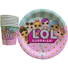 8'li Karakterli Karton Tabak & Bardak Seti – Doğum Günü Parti Seti