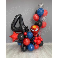 Örümcek Adam Konseptli 4 Yaş Mini Doğum Günü Parti Seti