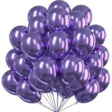 30 Lu Krom Lateks Balon 12 Inç (Renk Seçmeli)