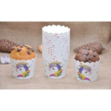 25'li Karakterli Muffin Cup Renkli ve Eğlenceli Cupcake Kapsülleri