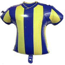 Takım Temalı Forma Şeklinde Folyo Balonlar Sarı-Kırmızı, Siyah-Beyaz, Sarı-Lacivert