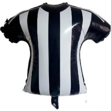 Takım Temalı Forma Şeklinde Folyo Balonlar Sarı-Kırmızı, Siyah-Beyaz, Sarı-Lacivert